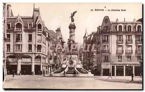 Reims - La Fontaine Sube - Cartes postales