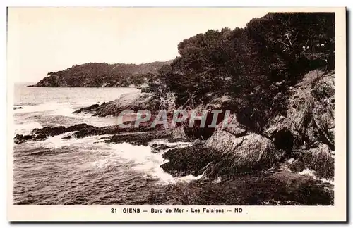 Giens - Bord de Mer - Les Falaises - Ansichtskarte AK