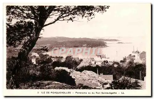 Ile de Porquerolles - Panorama vu du Fort Sainte Agathe - Ansichtskarte AK