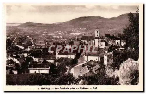 Hyeres les Palmiers - Vue Generale prise du Chateau Ansichtskarte AK