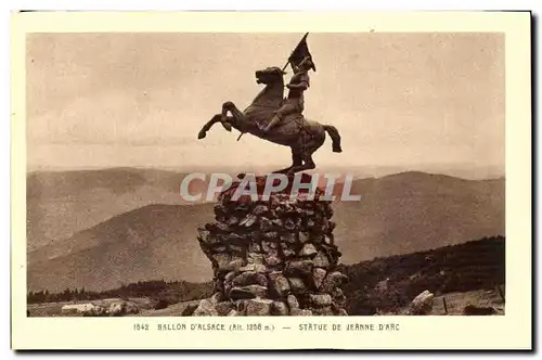 Ballon D&#39Alsace - Statue de Jeanne d&#39Arc Ansichtskarte AK