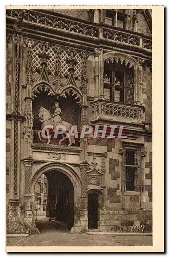 Cartes postales Chateau de Blois Aile Louis XII Le portail