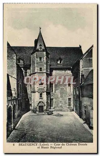 Beaugency Ansichtskarte AK Cour du chateau Dunois et musee regional