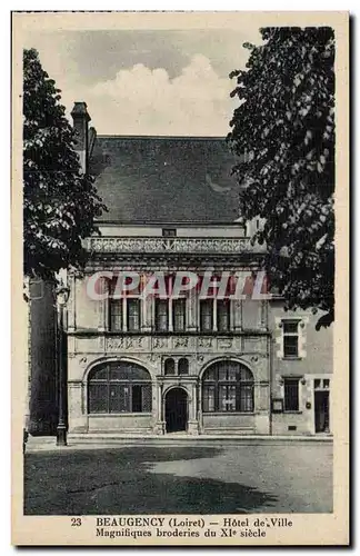 Beaugency Cartes postales Hotel de ville Magnifiques broderies du 11eme