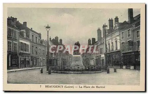 Beaugency Ansichtskarte AK La place du MArtroi