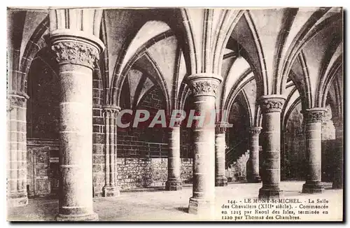 Le Mont Saint Michel - La Salle des Chevaliers - Ansichtskarte AK