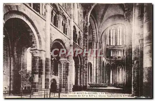 Le Mont Saint Michel - La Basilique Abbatiale - Ansichtskarte AK