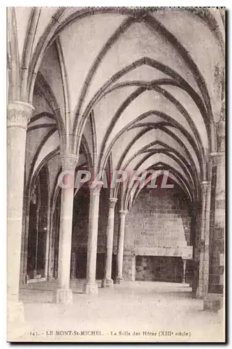 Le Mont Saint Michel - La Salle des Hotes - Ansichtskarte AK