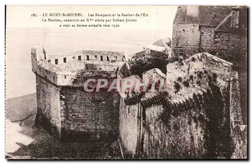 Le Mont Saint Michel - Les Remparts et et le Bastion de l&#39Est - Cartes postales