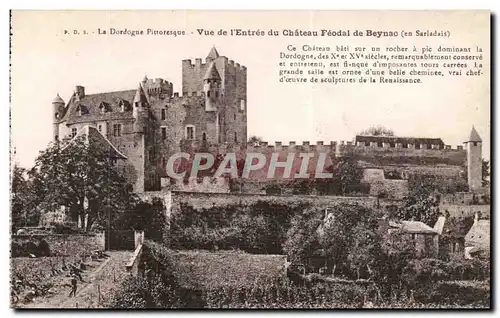 Chateau de Beynac - Vue de l'Entree - Cartes postales