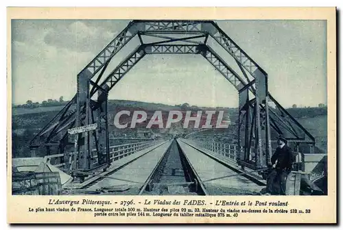 Fades - Viaduc - L&#39Entree et le Pont Roulant - homme - Cartes postales