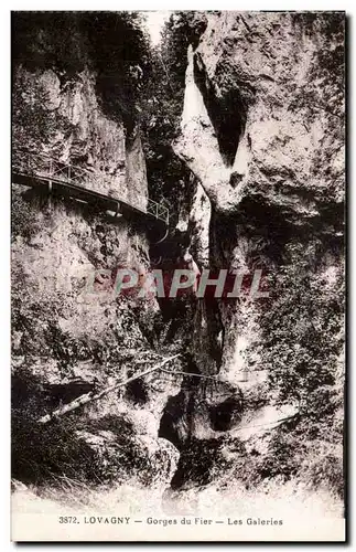 Auvergne Lovagny Ansichtskarte AK Gorges du Fier Les galeries