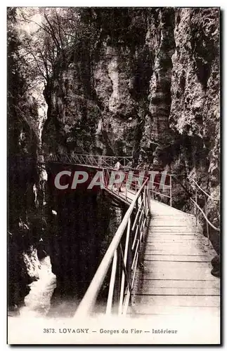 Auvergne Lovagny Ansichtskarte AK Gorges du Fier Interieur