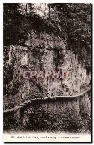 Auvergne Lovagny Ansichtskarte AK Gorges du Fier pres d&#39Annecy Galerie d&#39entree