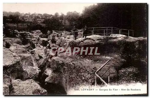 Auvergne Lovagny Ansichtskarte AK Gorges du Fier Mer de rochers