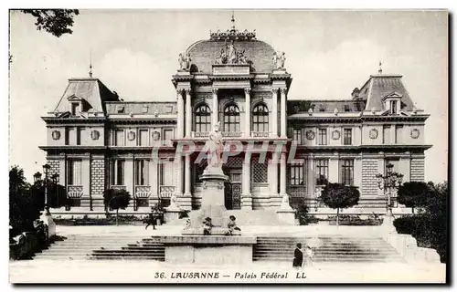 Suisse Lausanne Cartes postales palais federal