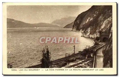 Aix les Bains - Lac du Bourget - La Voie Ferree - La Route Longeant du Lac - Cartes postales