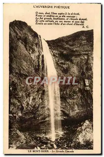 Le Mont Dore - La Grande Cascade Ansichtskarte AK