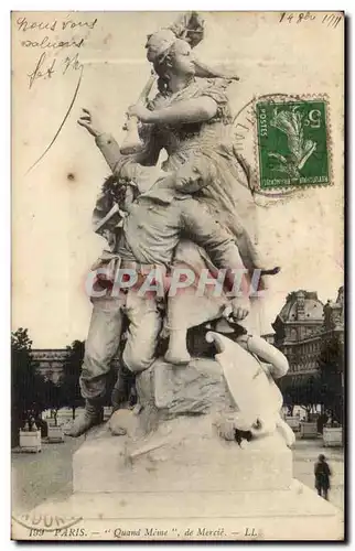 Paris 1 - Statue - Quand Meme de Mercie Cartes postales