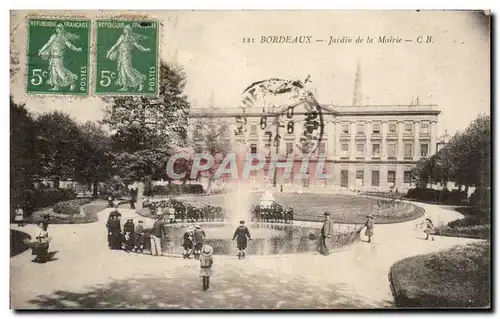 Bordeaux - Jardin de la Mairie - Ansichtskarte AK