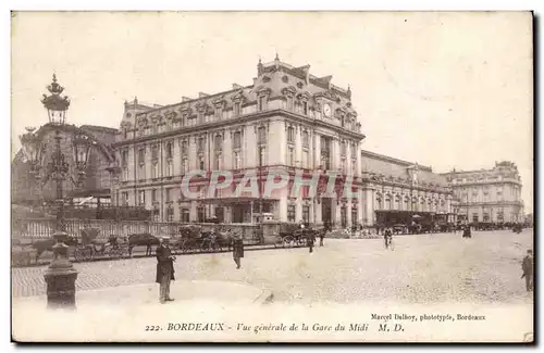 Bordeaux - Vue Generale de la Gare du Midi - Cartes postales