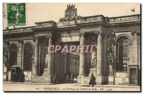 Bordeaux - Le portique de l&#39Hotel de Ville - Ansichtskarte AK