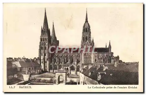 Bayeux - La Cathedrale prise de l&#39ancien Eveche - Ansichtskarte AK