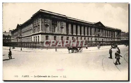 Paris - 1 - La Colonnade du Louvre Ansichtskarte AK