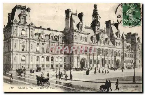 Paris - 4 - L&#39Hotel de Ville - Cartes postales