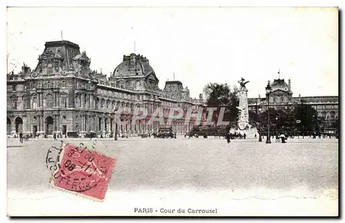 Paris 1 - Cour du Carrousel Ansichtskarte AK