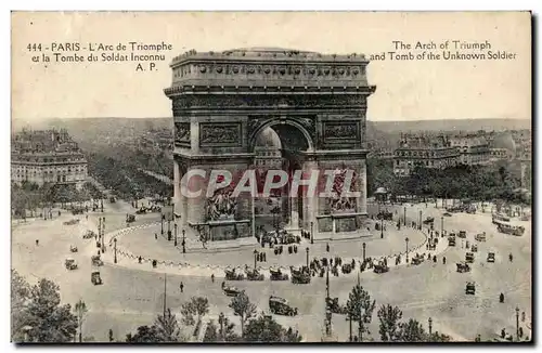 Paris 8 - L&#39Arc de Triomphe et la Tombe du Soldat Inconnu Cartes postales