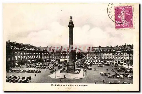 Paris - 1 - La Place Vendome Cartes postales