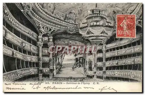 Paris - 8 Interieur de l&#39Opera Cartes postales