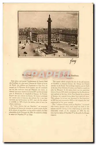 Paris - 1 - Place Vendome - Cartes postales