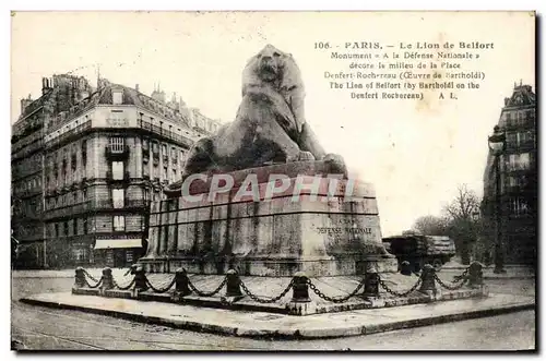 Paris 14 - Le Lion de Belfort Cartes postales