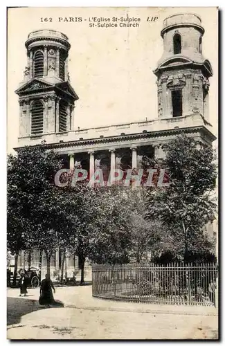 Paris 6 - L&#39Eglise st Sulpice - Cartes postales