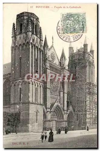 Poitiers - Facade de la Cathedrale - Cartes postales