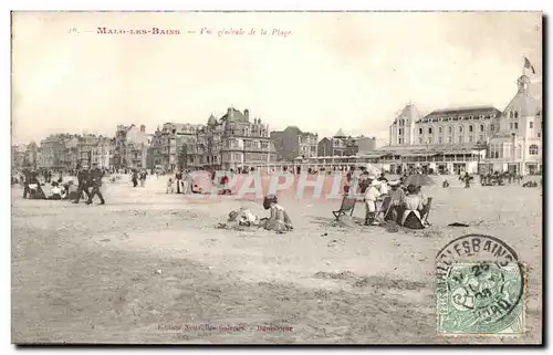 Malo les Bains - Vue Generale de la Plage - Ansichtskarte AK