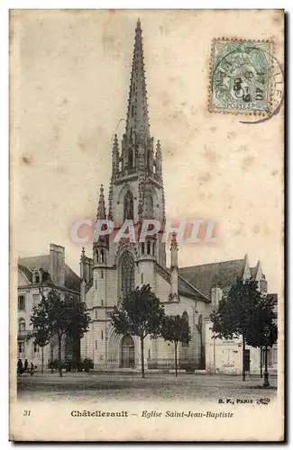 Chatellerault - Eglise Saint Jean Baptiste - Ansichtskarte AK