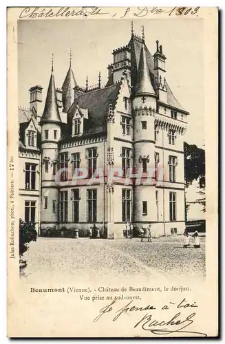 Beaumont - Chateau de Beaudiment - le donjon - Cartes postales