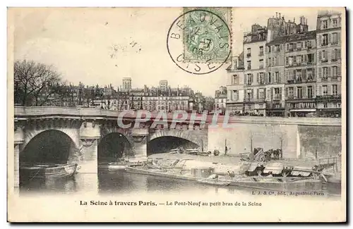 Paris - 1 - La Seine a travers Paris - Le Pont Neuf au Petit Bras de la Seine Ansichtskarte AK