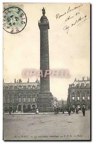 Paris - 1 - La Colonne Vendome Cartes postales