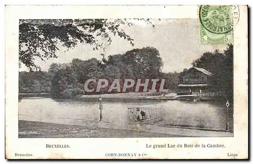 Belgique - Belgien - Bruxelles - Le Grand Lac du Bois de la Cambre Cartes postales