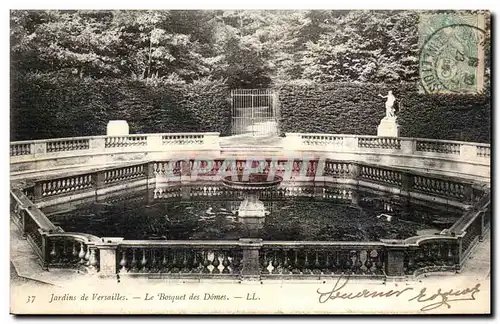 Versailles - Le Bosquet des Domes Ansichtskarte AK