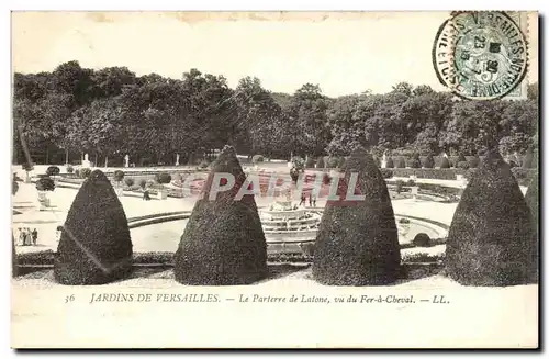 Versailles - Le Parterre de Latone - vu du Fer a Cheval Cartes postales