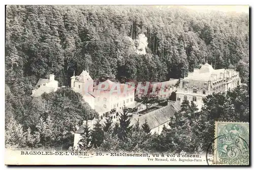 Bagnoles de l'Orne - Etablissement a vol d'oiseau - Cartes postales
