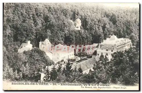 Bagnoles de l&#39Orne - Etablissement a vol d&#39oiseau - Cartes postales