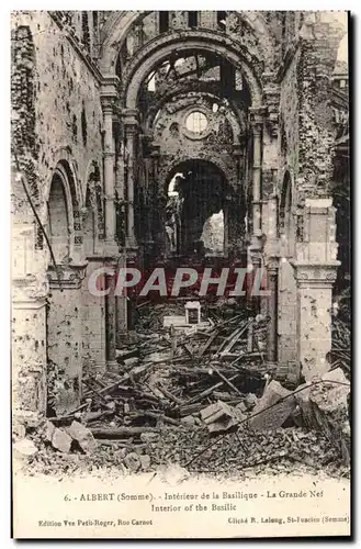 Albert - Interieur de la Basilique - Cartes postales