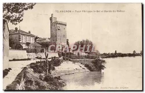 Avignon - Tour Philippe le Bel et Bords du Rhone Cartes postales