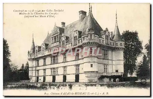 Azay le Rideau - Le Chateau Cartes postales